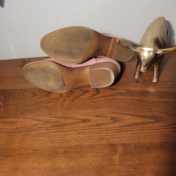 Lucky Brand Mauve Suede/Leather Bootie size 10 - Picture 4 of 6